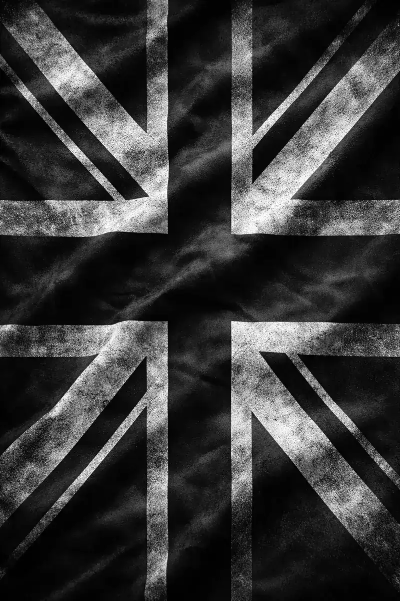 Union Jack bw Citizenship Photos - Scott Gilbert Wedding Photography